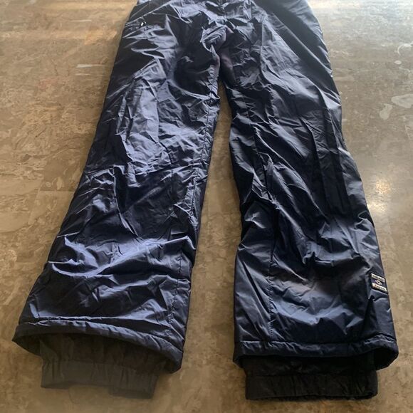 - Head Vintage Skiwear Zip Front Pants with suspenders Navy Size 12 O730 - Picture 5 of 16